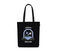 Eco Right Borsa Stoffa Shopper, Canvas Tote Bag, Borsa Donna, Borsa tote Tracolla organico cotone e tela con manici stampa, Borsa shopper riutilizzabile ecocompatibile lavabile