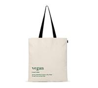 Eco Right Stoffbeutel, Tote Bag Aesthetic, Einkaufstasche Canvas Tragetasche & Stofftasche Damen - morto Unisex, Veganer, Einheitsgröße -