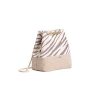 Eco Right - Zaino convertibile da donna, in tela di iuta, mini borsa riutilizzabile per ragazze, viaggi, lavoro, scuola