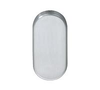 Eco Rosetta cieca BL (copertura cieca), 70 x 33 x 7 mm, avvitata nascosta, rosetta di protezione in acciaio inox, piccola