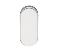ECO Rosetta cieca BL (copertura cieca), rosetta 70 x 33 x 7 mm, avvitata nascosta, rosetta di protezione in alluminio anodizzato argento