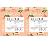 ECO SORBET - Crema idratante e nutriente alla pesca, 50 ml (Confezione da 2)