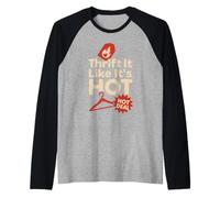Eco Thrift Life Rivenditore Vintage Stile Sostenibile Hustle Maglia con Maniche Raglan