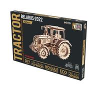 EWA Eco-Wood-Art - TRACTOR BELARUS-2022 - Puzzle meccanico 3D in legno - Puzzle per adulti e adolescenti - Montaggio senza colla - 342 pezzi