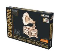 Eco Wood Art EWA090 Modello 3D in Legno - Grammofono