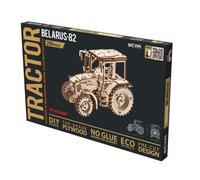 EWA Eco-Wood-Art - Puzzle in legno 3D per adolescenti e adulti - TRACTOR BIELARUS-82 - Kit fai da te, auto-assemblaggio, senza colla necessaria - 269 pezzi, Naturale