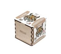 EWA Eco-Wood-Art Lynx S Wooden Box LUCHS S - Puzzle in legno colorato per ragazzi e adulti, kit fai da te, montaggio fai da te, senza colla, 80 pezzi, multicolore