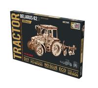 Eco Wood Art EWA389 Modello 3D in Legno - Trattore Belarus-82.3 con Aratro