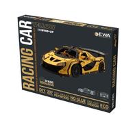 Eco Wood Art EWA404 Modello 3D in Legno - Auto da Corsa: Gialla