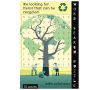 Eco Word Search Puzzle Book |: 50 Puzzles About Recycling, Sustainability & Nature | With Solutions | 6 x 9 in | 75 Pages | Bleed