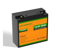 ECO-WORTHY Batteria LiFePO4 12V 30Ah BMS 25A