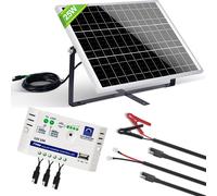 ECO WORTHY Kit Pannello Solare 25W 12V Monocristallini IP65 25W Modulo