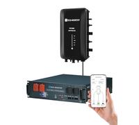 ECO-WORTHY Memoria da 2560 Wh per centrali elettriche da balcone, alloggiamento 3U LiFePO4 + hub PV con ingresso solare da 1600 W, connessione Wi-Fi, capacità espandibile, compatibile con Shelly Pro