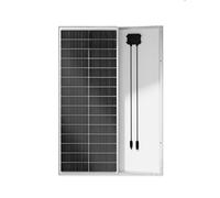 ECO-WORTHY Pannello Solare 100W 18V Tipo N a Celle Monocristalline, Design 18BB, Efficienza di Conversione Elevata del 25%, Adatto per Camper, Giardini, Tetti, Balconi, Barche e Sistemi Off-grid.