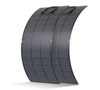 ECO-WORTHY Pannello Solare Flessibile da 400 W, 18BB Materiale ETFE Monocella 25% Alta Conversione per Balcone, Camper, Roulotte, Barca, Tetto, Campeggio, Casa, Yacht, Superfici irregolari
