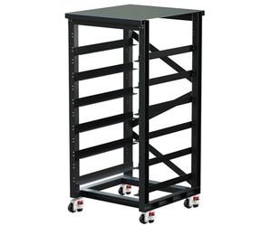 ECO-WORTHY Server rack 3U, 6 piani con ruote, per batteria LiFePO4, 48 V, 100 Ah, 50 Ah