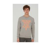Ecoalf San Diego Because Sweatshirt Man Grey Melange grigio