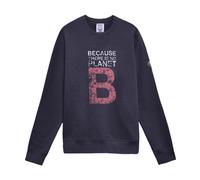 ECOALF - Top in Cotone a Maniche Lunghe con Stampa Blu Frontale - - Sweatshirts & Hoodies - Uomo - Blu - S