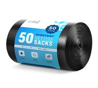 EcoBag - Sacchi per rifiuti extra forti e resistenti, riciclabili, resistenti alle perdite, ecologici, durevoli, per uso domestico e commerciale, 30 micron / 50 l