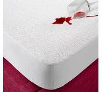 ECOBIZ Coprimaterasso impermeabile per letto a castello in 100% cotone, lavabile, morbido, assorbente, non rumoroso, profondo, anallergico, traspirante, impermeabile