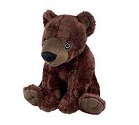 EcoBuddiez - Orso Bruno di Deluxebase. Grandi Animali Morbidi di Peluche Ricavati da Bottiglie di Plastica Riciclate. Regalo Eco-Friendly Coccoloso e Simpatico per i Bambini e Peluche Giocattolo.
