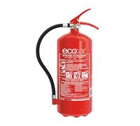ecocar - Estintore 6kg in Polvere Omologato EN3 per Auto, Casa, B&B, Camper e Ufficio - con Manometro e Supporto Incluso