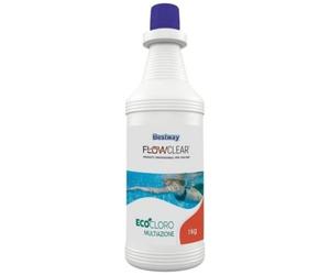 EcoCloro Multiazione Liquido 1 L Bestway per Trattamento Completo Acqua Piscina