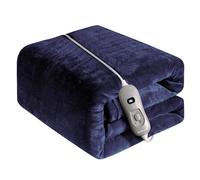 ECODE® Coperta Elettrica Matrimoniale Riscaldante Grande - Termocoperta e Caldo Plaid Termico Elettrico con Telecomando e Timer - Coperte Riscaldabili per Letto Divano o Ufficio 3 Livelli di Calore
