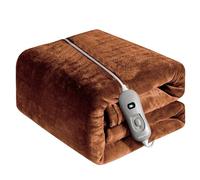 ECODE® Coperta Elettrica Matrimoniale Riscaldante Grande - Termocoperta e Caldo Plaid Termico Elettrico con Telecomando e Timer - Coperte Riscaldabili per Letto Divano o Ufficio 3 Livelli di Calore