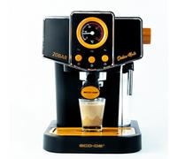 ECODE® Macchina Caffè Cialde ESE 44 Espresso e Caffe Macinato in Polvere con Montalatte per Cappuccino, Tè o Infusioni - Coffee Machine 20 bar e Vaporizzatore in Acciaio - Disegno Stile Vintage