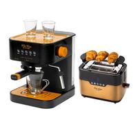 ECODE® Set Idee Regalo Piccoli Elettrodomestici Utili per Cucina e Casa, Offerta Macchina Caffè Espresso Cialde e Macinato + Tostapane 7 Livelli - Idea Regalo per Compleanno, Matrimonio ed Amici