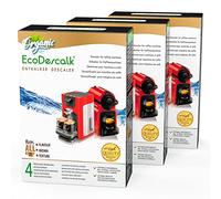 EcoDescalk Decalcificante Macchina Caffè Ecologico 3 x 4 Bustine Monodose Polvere Anticalcare Naturale Compatibile DeLonghi, Lavazza, Nespresso, Dolce Gusto, Tassimo, Macchine Automatiche ed Espresso