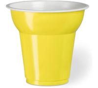 ecodrinks - 1000 Bicchierini Caffè da 70ml Gialli - RIUTILIZZABILI - Rigidi, Presa Sicura, Ideale per Bibite Calde e Fredde - Perfetti per Feste, Eventi, Catering e Buffet