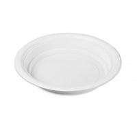 ecodrinks - 400 Piatti Fondi Bianchi da Ø21cm - RIUTILIZZABILI - Base Antiscivolo, Robusti e Lavabili - Ideali per Sagre, Feste, Eventi - Scelta Ecologica e Sostenibile