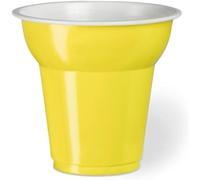 ecodrinks - 500 Bicchierini Caffè da 70ml Gialli - RIUTILIZZABILI - Rigidi, Presa Sicura, Ideale per Bibite Calde e Fredde - Perfetti per Feste, Eventi, Catering e Buffet