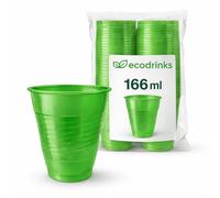 ecodrinks Bicchieri Caffe 166ml per Distributori Automatici - Resistenti e Anti-scottatura - Adatti a Acqua, Cappuccino, Tè e Cioccolata - Ideali Per Aziende, Sale Pausa ed Eventi (Verde, 3000 pz)