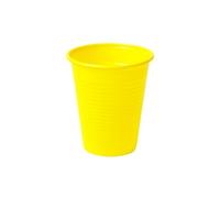 ecodrinks - Bicchieri per Acqua e Cocktail Riutilizzabili - Senza BPA - Resistenti e Ideali per Bevande Fredde - Massima Praticità per Feste, Catering, Barbecue - 200ml (Giallo, 200)