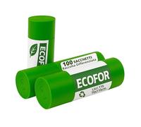 ecodrinks - Multipack 100 Sacchi Spazzatura per Differenziata - Resistenti ed Extra Forti - Grammatura Media - Buste Immondizia per Uso Domestico, Ufficio e Attività Commerciali - 70x110