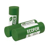 ecodrinks - Multipack 100 Sacchi Spazzatura per Differenziata - Resistenti ed Extra Forti - Grammatura Media - Buste Immondizia per Uso Domestico, Ufficio e Attività Commerciali -
