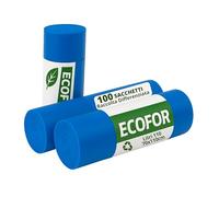 ecodrinks - Multipack 100 Sacchi Spazzatura per Differenziata - Resistenti ed Extra Forti - Grammatura Media - Buste Immondizia per Uso Domestico, Ufficio e Attività Commerciali - 70x110