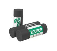 ecodrinks - Multipack 100 Sacchi Spazzatura per Indifferenziata - Resistenti ed Extra Forti - Grammatura Media - Buste Immondizia per Uso Domestico, Ufficio e Attività Commerciali - 70x110