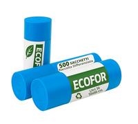 ecodrinks - Multipack 500 Sacchi Spazzatura per Differenziata - Resistenti ed Extra Forti - Grammatura Media - Buste Immondizia per Uso Domestico, Ufficio e Attività Commerciali - 50x60