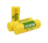 ecodrinks - Multipack 500 Sacchi Spazzatura per Differenziata - Resistenti ed Extra Forti - Grammatura Media - Buste Immondizia per Uso Domestico, Ufficio e Attività Commerciali - 50x60