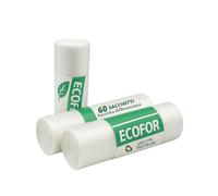 ecodrinks - Multipack 60 Sacchi Spazzatura per Differenziata - Resistenti ed Extra Forti - Grammatura Media - Buste Immondizia per Uso Domestico, Ufficio e Attività Commerciali - 70x110