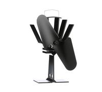 Ecofan 800CAXBX - Ventola per stufa a legna alimentata a calore, colore: nero, bilingue