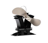 Ecofan 806CAKBX Ventola per stufa a legna alimentata a calore, in nichel, bilingue, lama da 22,8 cm