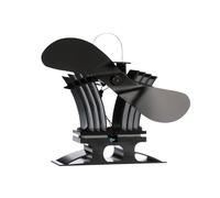 Ecofan 806CAXBX - Ventola per stufa a legna alimentata a calore, bilingue, lama da 22,9 cm, colore: nero