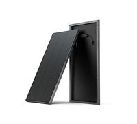 ECOFLOW 2 x 100W Pannello solare monocristallino con piede di montaggio, Carica solare per centrale elettrica, impermeabile IP68, per all' aperto, camper, barca e balcone