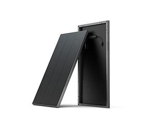 ECOFLOW 2 x 100W Pannello solare monocristallino con piede di montaggio, Carica solare per centrale elettrica, impermeabile IP68, per all' aperto, camper, barca e balcone