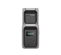 EcoFlow Centrale Elettrica Portatile DELTA 3 1500 con batteria aggiuntiva intelligente DELTA 3, batteria LFP da 2,5 kWh, uscita max da 2200W, generatore solare per backup domestico, emergenza, camper